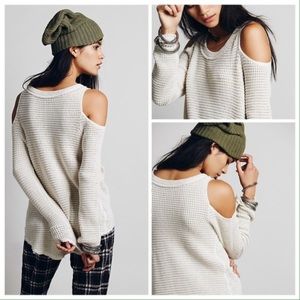 Free People Sunset cold shoulder sweater